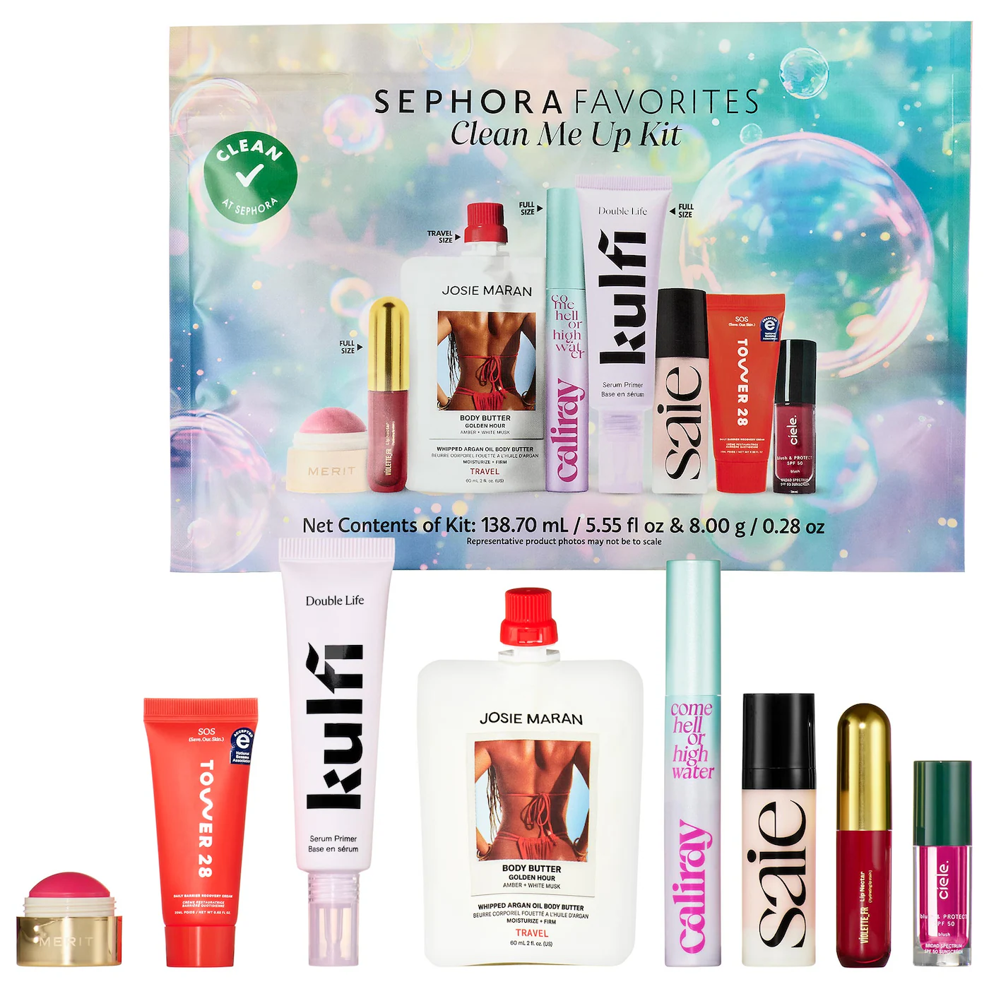 Clean Me Up Kit Makeup 			