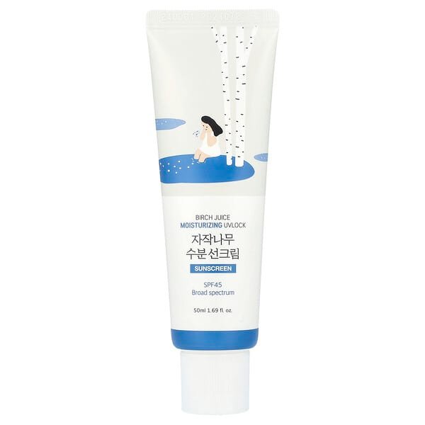 Birch Juice Moisturising UVLock Sunscreen, SPF 45, 1.69 fl oz (50 ml)
