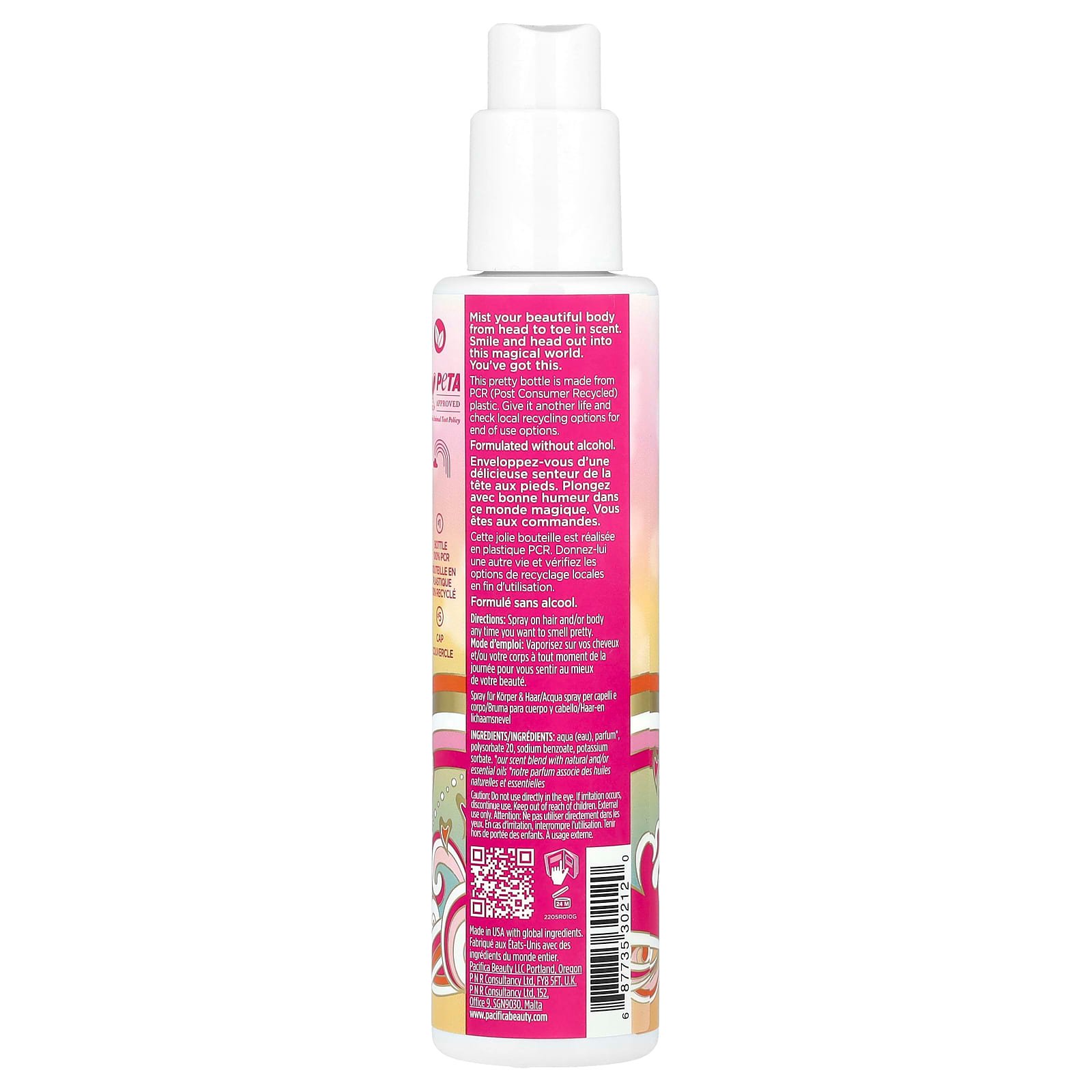 Pacifica, Perfumed Hair & Body Mist, Island Vanilla, 6 fl oz (177 ml)