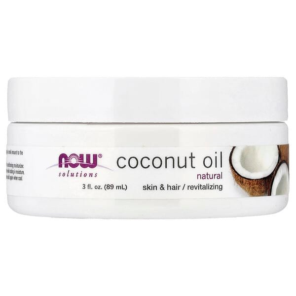 NOW Foods, Solutions, Coconut Oil, Natural, 3 fl oz (89 ml)