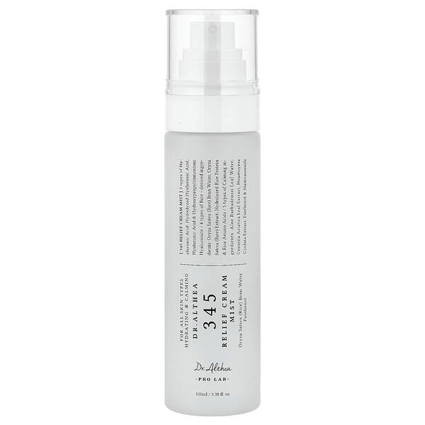 Dr. Althea, 345 Relief Cream Mist, For All Skin Types, 100 ml (3.38 fl oz)