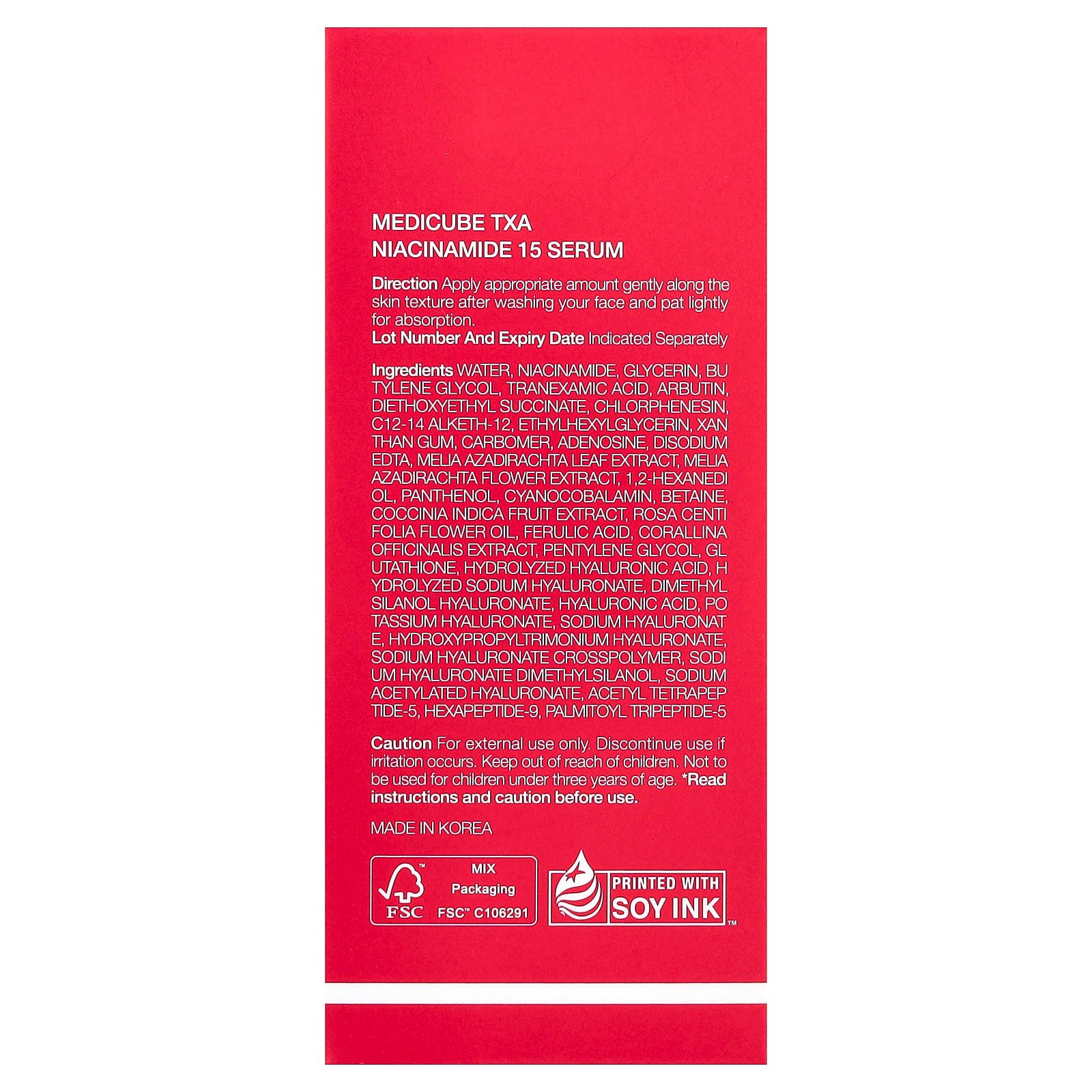 Medicube, TXA Niacinamide 15 Serum, 1.01 fl oz (30 ml)