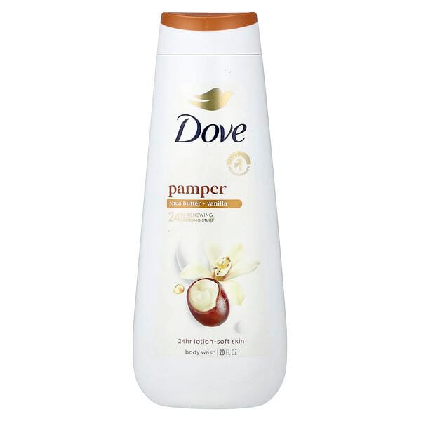 Dove, Pamper Body Wash, Shea Butter + Vanilla, 20 fl oz