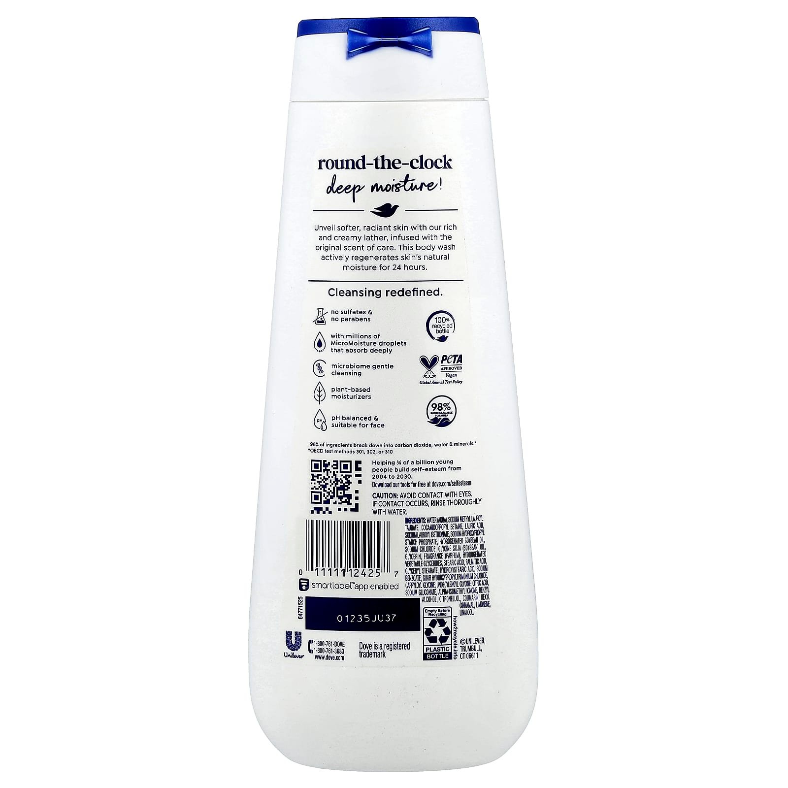 Dove, Deep Moisture Body Wash, 20 fl oz