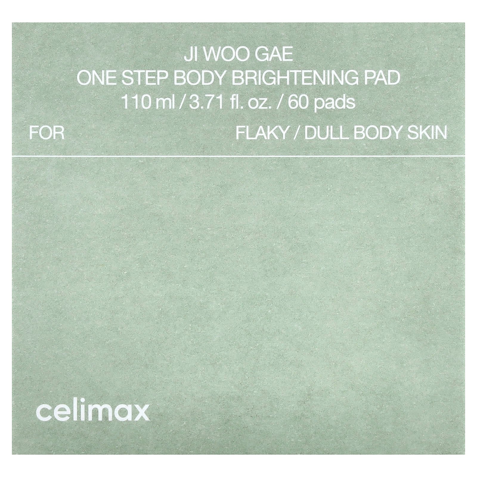 Celimax, Ji Woo Gae, One Step Body Brightening Pad, 60 Pads, 3.71 fl oz (110 ml)