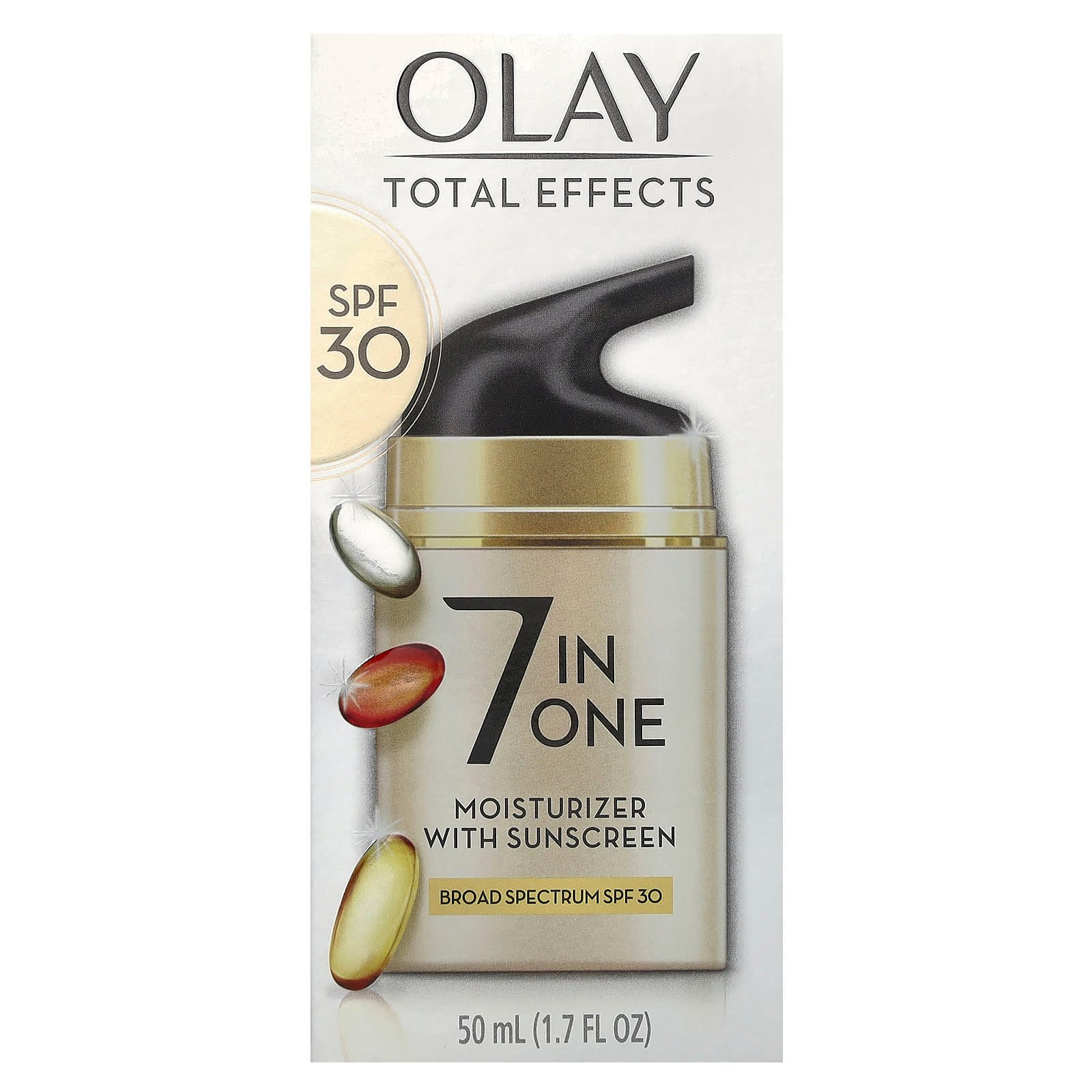 Olay, Total Effects, 7-in-One Moisturiser with Sunscreen, SPF 30, 1.7 fl oz (50 ml)