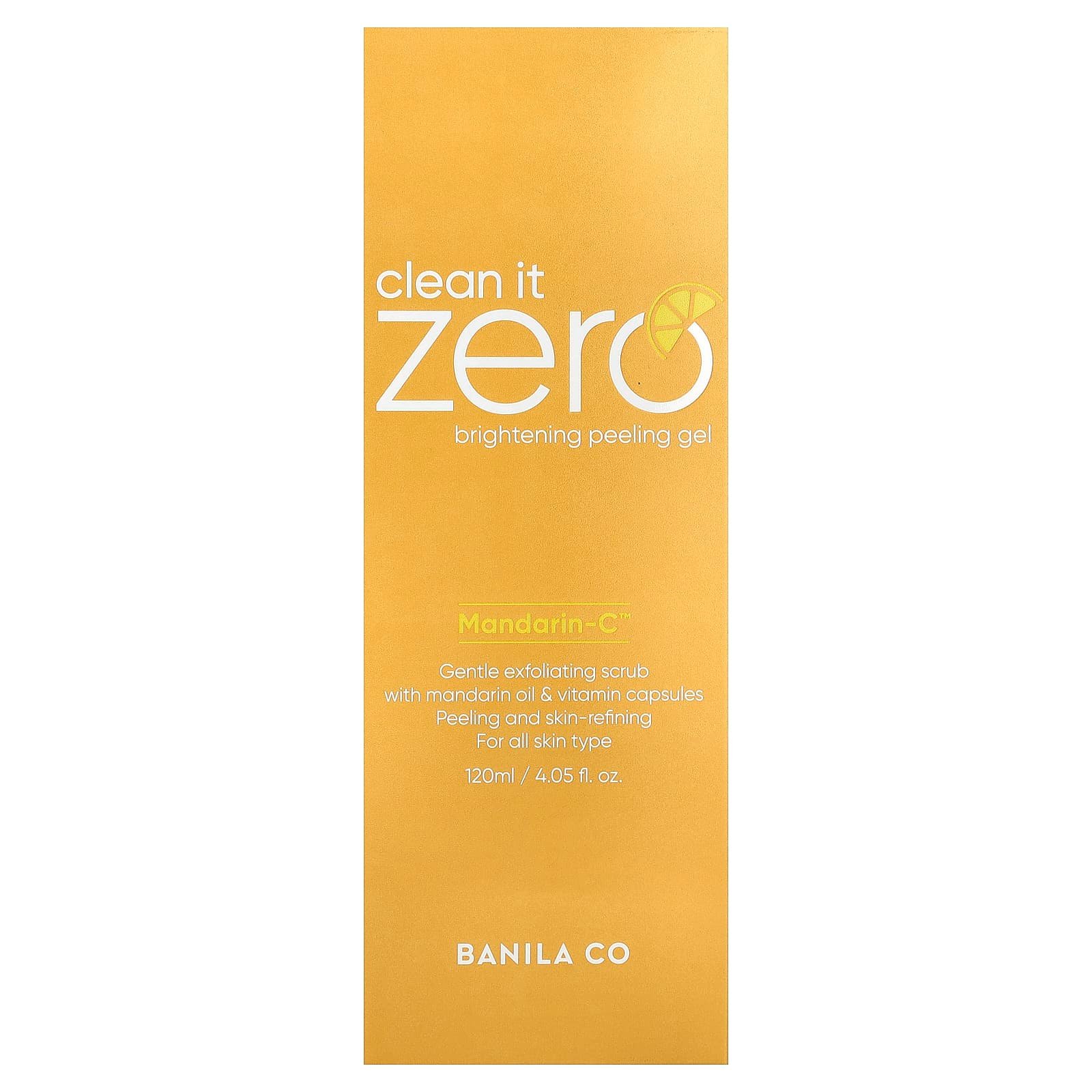 Banila Co, Clean It Zero, Brightening Peeling Gel, For All Skin Types, 4.05 fl oz (120 ml)