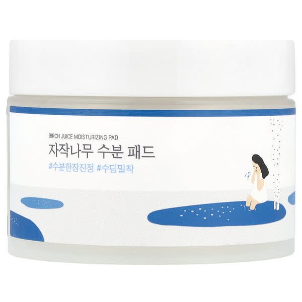 Round Lab, Birch Juice Moisturising Pad, 80 Pads, 5.29 oz (150 g)
