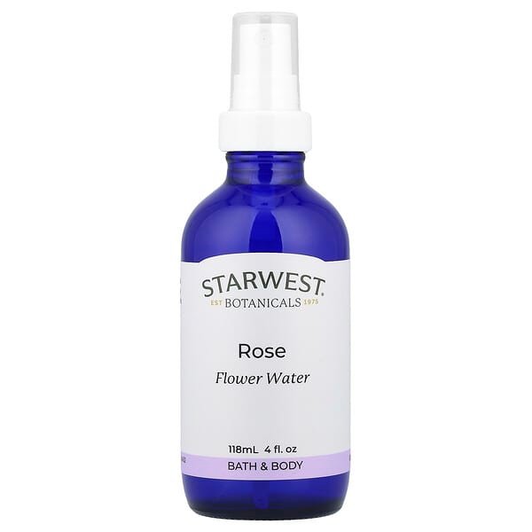 Starwest Botanicals, Rose Flower Water, 118 ml (4 fl oz)