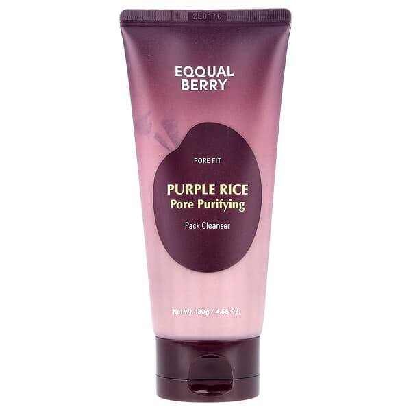 EQQUALBERRY, Purple Rice Pore Purifying Pack Cleanser, 4.58 oz (130 g)