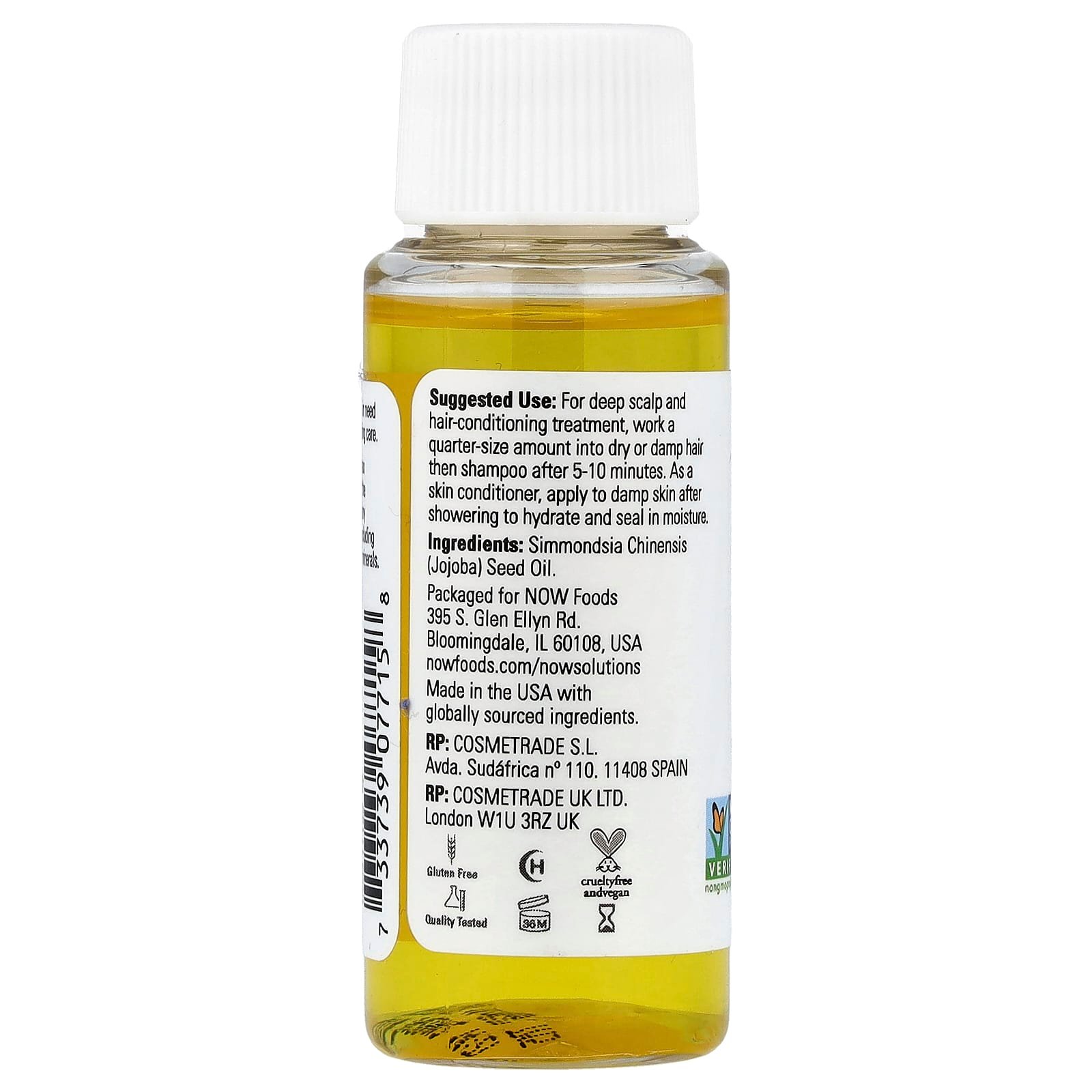 NOW Foods, Solutions, Jojoba Oil, 1 fl oz (30 ml)