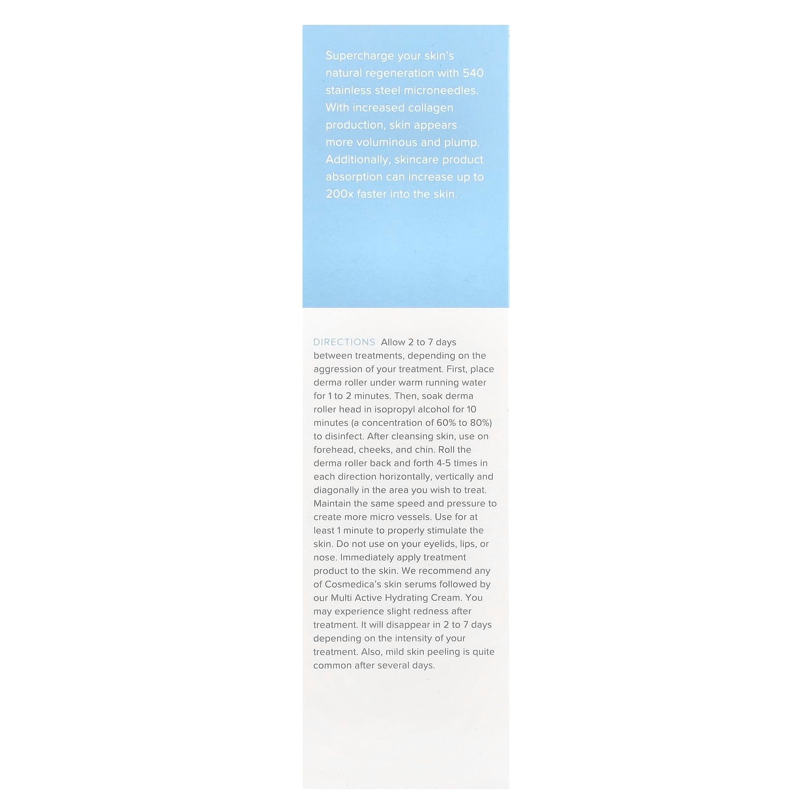 Cosmedica Skincare, Microneedling Derma Roller System, 1 Roller