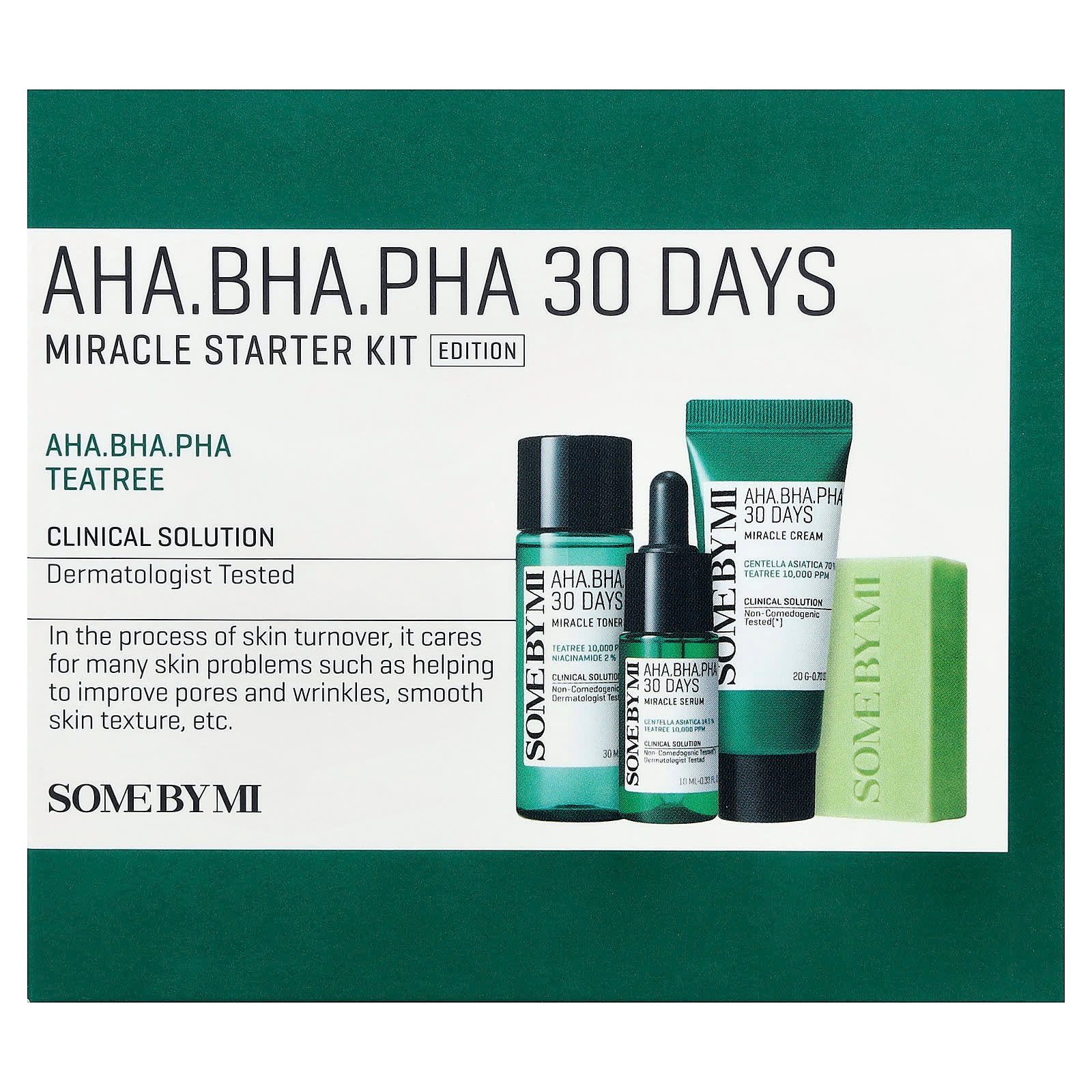 SOME BY MI, AHA.BHA.PHA 30 Days Miracle Starter Kit Edition, 4 Piece Kit