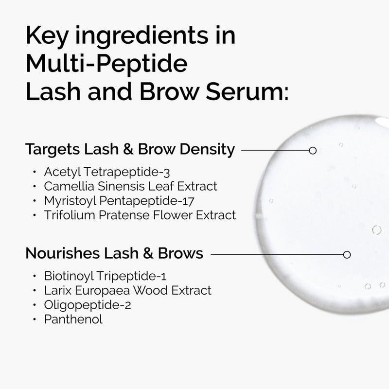 Multi-Peptide Lash and Brow Serum for Thicker, Fuller Looking Lashes & Brows